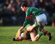 17 February 2008; Kevin Cassidy, Donegal, in action against Keith Higgins, Mayo. Allianz National Football League, Division 1, Round 2, Mayo v Donegal, McHale Park, Castlebar, Co. Mayo. Picture credit; David Maher / SPORTSFILE