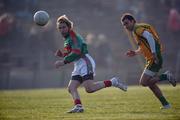 17 February 2008; Conor Mortimer, Mayo, in action against Karl Lacey, Donegal. Allianz National Football League, Division 1, Round 2, Mayo v Donegal, McHale Park, Castlebar, Co. Mayo. Picture credit; David Maher / SPORTSFILE