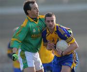 17 February 2008; Johnny Dunning, Roscommon, in action against Anthony Moyles, Meath. Allianz National Football League, Division 2, Round 2, Roscommon v Meath, St. Brigid's, Kiltoom, Co. Roscommon. Picture credit; Brian Lawless / SPORTSFILE