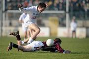17 February 2008; Garry Sice, Galway, in action against John Doyle, Kildare. Allianz National Football League, Division 1, Round 2, Kildare v Galway, St Conleth's Park, Newbridge, Co. Kildare. Picture credit; Caroline Quinn / SPORTSFILE