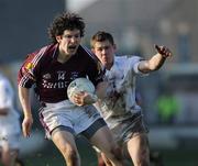 17 February 2008; Michael Meehan, Galway, in action against Emmet Bolton, Kildare. Allianz National Football League, Division 1, Round 2, Kildare v Galway, St Conleth's Park, Newbridge, Co. Kildare. Picture credit; Caroline Quinn / SPORTSFILE