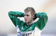 17 February 2008; A dejected Cathal McWilliams, Rock, after the match. All-Ireland Junior Club Football Championship Final, Canovee, Cork v Rock, Tyrone, Croke Park, Dublin. Picture credit; Stephen McCarthy / SPORTSFILE