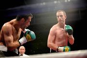 2 February 2008: Paul McCloskey, right, in action against Manuel Garnica. Ladbrokes.com Fight Night, Paul McCloskey.v.Manuel Garnica, University Sports Arena, Limerick. Picture credit: David Maher / SPORTSFILE