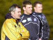 18 February 2008; Scotland head coach Frank Hadden watches the players during a training session. Scotland rugby squad training, Murrayfield Stadium, Edinburgh, Scotland. Picture credit; David Gibson / SPORTSFILE
