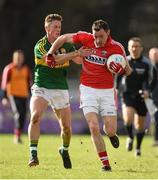 8 March 2015; Donncha O'Connor, Cork, is tackled by Jonathan Lyne, Kerry. Allianz Football League, Division 1, Round 4, Cork v Kerry, Páirc Uí Rinn, Cork. Picture credit: Brendan Moran / SPORTSFILE