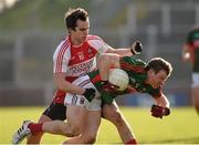 8 March 2015; Colm Boyle, Mayo, in action against Carlus McWilliams, Derry. Allianz Football League, Division 1, Round 4, Derry v Mayo, Celtic Park, Derry. Photo by Sportsfile