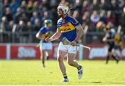 8 March 2015; Padraic Maher, Tipperary, celebrates after team-mate James Woodlock scored their side's second goal. Allianz Hurling League, Division 1A, Round 3, Clare v Tipperary. Cusack Park, Ennis, Co. Clare. Picture credit: Diarmuid Greene / SPORTSFILE