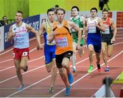 8 March 2015; Ireland's Mark English during his Men's 800m Final event, where he finished in second position with a time of 1:47.20. European Indoor Athletics Championships 2015, Day 4, Prague, Czech Republic. Picture credit: Pat Murphy / SPORTSFILE