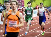 8 March 2015; Ireland's Mark English during his Men's 800m Final event, where he finished in second position with a time of 1:47.20. European Indoor Athletics Championships 2015, Day 4, Prague, Czech Republic. Picture credit: Pat Murphy / SPORTSFILE