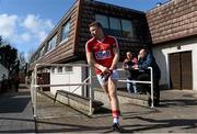 8 March 2015; Brian Hurley, Cork, runs onto the pitch ahead of the game. Allianz Football League, Division 1, Round 4, Cork v Kerry, Páirc Uí Rinn, Cork. Picture credit: Brendan Moran / SPORTSFILE