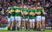 8 March 2015; Kerry Captain Kieran Donaghy speaks to his players before the start of the game. Allianz Football League, Division 1, Round 4, Cork v Kerry, Páirc Uí Rinn, Cork. Picture credit: Brendan Moran / SPORTSFILE