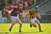 8 March 2015; Paul Murphy, Kilkenny, in action against  Cathal Mannion, Galway. Allianz Hurling League, Division 1A, Round 3, Galway v Kilkenny, Pearse Stadium, Galway. Picture credit: Ray Ryan / SPORTSFILE