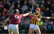 8 March 2015; Cillian Buckley, Kilkenny, in action against Joseph Cooney, Galway. Allianz Hurling League, Division 1A, Round 3, Galway v Kilkenny, Pearse Stadium, Galway. Picture credit: Ray Ryan / SPORTSFILE