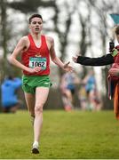 7 March 2015; James Edgar, Friends School, Lisburn, on his way to winning the Intermediate Boy's race at the GloHealth All Ireland Schools Cross Country Championships. Clongowes Wood College, Co. Kildare. Picture credit: Ramsey Cardy / SPORTSFILE