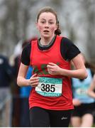7 March 2015; Sarah Healy, Holy Child Killiney, on her way to winning the Junior Girls race at the GloHealth All Ireland Schools Cross Country Championships. Clongowes Wood College, Co. Kildare. Picture credit: Ramsey Cardy / SPORTSFILE