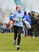 7 March 2015; Anna Clifford, St Brigid's Killarney, during the Minor Girls race at the GloHealth All Ireland Schools Cross Country Championships. Clongowes Wood College, Co. Kildare. Picture credit: Ramsey Cardy / SPORTSFILE