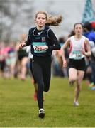 7 March 2015; Rachel Hosey, Castleroy College, during the Minor Girls race at the GloHealth All Ireland Schools Cross Country Championships. Clongowes Wood College, Co. Kildare. Picture credit: Ramsey Cardy / SPORTSFILE