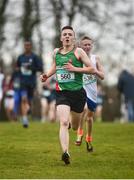 7 March 2015; Oisin Lyons, Calasanctius Col O'more, during the Junior Boy's race during the GloHealth All Ireland Schools Cross Country Championships. Clongowes Wood College, Co. Kildare. Picture credit: Ramsey Cardy / SPORTSFILE