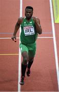 8 March 2015; Ireland 4x400m Relay team member Brandon Arrey during the Men's 4x400m Relay Final event, where they finished in 6th position with a time of 3:10.61. European Indoor Athletics Championships 2015, Day 4, Prague, Czech Republic. Picture credit: Pat Murphy / SPORTSFILE