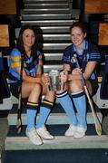 18 February 2008; Mary Lacey, UCD, left, and Fionnuala Carr, UUJ, at the launch of the 2008 Ashbourne Cup to be hosted this weekend in University of Ulster, Jordanstown (UUJ). University College Dublin, Belfield, Dublin. Picture credit: Caroline Quinn / SPORTSFILE  *** Local Caption ***