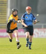 17 February 2008; Orlaith Murphy, Tralee IT, in action against Anne Kirwan, NUI Maynooth. Purcell Shield Final, Tralee IT v NUI Maynooth, Pearse Stadium, Galway. Photo by Sportsfile