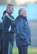 17 February 2008; Limerick manager Richie Bennis, right, with trainer Dave Moriarty. Allianz National Hurling League, Division 1B, Round 2, Tipperary v Limerick, Semple Stadium, Thurles, Co. Tipperary. Picture credit; Brendan Moran / SPORTSFILE