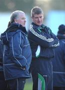 17 February 2008; Limerick manager Richie Bennis, left, in conversation with trainer Dave Moriarty. Allianz National Hurling League, Division 1B, Round 2, Tipperary v Limerick, Semple Stadium, Thurles, Co. Tipperary. Picture credit; Brendan Moran / SPORTSFILE