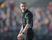 17 February 2008; Referee Michael Duffy. Allianz National Football League, Division 1, Round 2, Mayo v Donegal, McHale Park, Castlebar, Co. Mayo. Picture credit; David Maher / SPORTSFILE