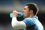 22 February 2008; Ireland's Rob Kearney takes a drink during the team captain's run ahead of their RBS Six Nations game with Scotland on Saturday. Ireland team captain's run, Croke Park, Dublin. Picture credit: Brendan Moran / SPORTSFILE