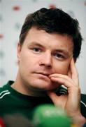 22 February 2008; Ireland captain Brian O'Driscoll during a press conference of ahead of their RBS Six Nations game with Scotland on Saturday. Ireland rugby squad press conference, Croke Park, Dublin. Picture credit: Caroline Quinn / SPORTSFILE