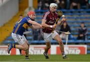 22 February 2015; Jonathan Glynn, in action against Denis Maher, Tipperary. Allianz Hurling League, Division 1A, Round 2, Tipperary v Galway. Semple Stadium, Thurles, Co. Tipperary. Picture credit: Piaras Ó Mídheach / SPORTSFILE