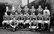 12 March 1966; The Ireland team. Five Nations Championship, Ireland v Wales, Lansdowne Road, Dublin. Picture credit: Connolly Collection / SPORTSFILE
