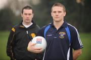 21 February 2008; Mossy Quinn, right, of St Vincent's Dublin, and Oisin McConville of Crossmaglen Rangers, Armagh, pictured ahead of their AIB Club Football Championship semi-final in Navan on Sunday next February 24th. Ashbourne, Co. Meath. Picture credit: Brendan Moran / SPORTSFILE  *** Local Caption ***