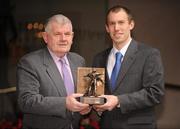 20 February 2008; Eoin Kennedy of Dublin who was presented with the Vodafone GAA Handball All-Star Award winner for 2007 by Tom Walsh, left, President, Irish Handball Council. The Westbury Hotel, Grafton Street, Dublin. Picture credit: Brendan Moran / SPORTSFILE