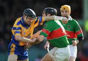 24 February 2008; Eugene McEntee, Portumna, in action against Michael Webster, Loughmore-Castleiney. AIB All-Ireland Club Hurling semi-final, Portumna v Loughmore-Castleiney, Gaelic Grounds, Limerick. Picture credit; Brendan Moran / SPORTSFILE