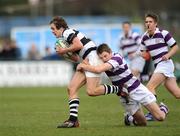 24 February 2008; Collie O'Shea, Belvedere College SJ, is tackled by Shane Kennedy, Clongowes Wood College. Leinster Schools Senior Cup Semi-Final, Clongowes Wood College v Belvedere College SJ, Donnybrook, Dublin. Picture credit; Stephen McCarthy / SPORTSFILE