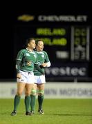 22 February 2008; Jo O'Sullivan, left, and Sinead Ryan, Ireland. Women's Six Nations Rugby Championship, Ireland v Scotland, Templeville Road, Dublin. Picture credit: Stephen McCarthy / SPORTSFILE