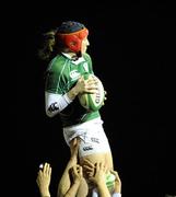 22 February 2008; Caroline Mahon, Ireland, gains possession for her side in the lineout. Women's Six Nations Rugby Championship, Ireland v Scotland, Templeville Road, Dublin. Picture credit: Stephen McCarthy / SPORTSFILE