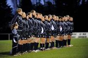22 February 2008; The Scotland team line up ahead of the national anthem. Women's Six Nations Rugby Championship, Ireland v Scotland, Templeville Road, Dublin. Picture credit: Stephen McCarthy / SPORTSFILE