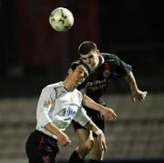 26 February 2008; Conor Powell, Bohemians, in action against Jamie Duffy, Dundalk. Pre-season Friendly, Bohemians v Dundalk. Picture credit; David Maher / SPORTSFILE
