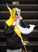 3 February 2008; Caitriona Moloney, from Belfast, watches the match despite the bad weather. Walsh Cup Final, Antrim v Offaly, Casement Park, Belfast, Co. Antrim. Picture credit; Brian Lawless / SPORTSFILE