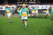 3 February 2008; Offaly's Brian Carroll makes his way onto the pitch. Antrim v Offaly, Walsh Cup Final, Casement Park, Belfast, Co. Antrim. Picture credit; Brian Lawless / SPORTSFILE