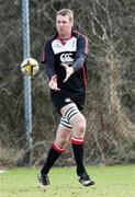 27 February 2008; Justin Harrison in action during squad training. Ulster Rugby Squad Training, Newforge Country Club, Belfast, Co Antrim. Picture credit; Oliver McVeigh / SPORTSFILE