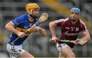 22 February 2015; Kieran Bergin, Tipperary, in action against Andrew Smith, Galway. Allianz Hurling League, Division 1A, Round 2, Tipperary v Galway. Semple Stadium, Thurles, Co. Tipperary. Picture credit: Piaras Ó Mídheach / SPORTSFILE