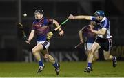 11 March 2015; Tony Kelly, UL, in action against Tom Fox, WIT. Independent.ie Fitzgibbon Cup Final, Replay, University of Limerick v Waterford Institute of Technology, Pairc Ui Rinn, Cork. Picture credit: David Maher / SPORTSFILE