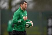 12 March 2015; Ireland's Rob Kearney during squad training. Carton House, Maynooth, Co. Kildare. Picture credit: Brendan Moran / SPORTSFILE