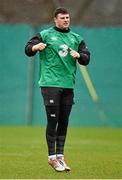 12 March 2015; Ireland's Robbie Henshaw during squad training. Carton House, Maynooth, Co. Kildare. Picture credit: Brendan Moran / SPORTSFILE