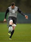 12 March 2015; Ireland's Jamie Heaslip in action during squad training. Carton House, Maynooth, Co. Kildare. Picture credit: Brendan Moran / SPORTSFILE