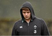 12 March 2015; Ireland's Iain Henderson arrives for squad training. Carton House, Maynooth, Co. Kildare. Picture credit: Brendan Moran / SPORTSFILE