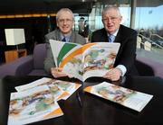 26 February 2008; The Paralympic Council of Ireland launched their Paralions programme aimed at encouraging young people with a physical disability to become involved in Paralympic Sport and unearth potential Irish athletes for the London 2012 Paralympic Games and beyond. The idea behind Paralions is to try and make people aware that Paralympic sport in its many forms e.g. cycling, athletics, swimming, sailing, wheelchair basketball etc... exists across the country, is accessible, can offer incalculable benefits, as well as the dream scenario; the opportunity to represent Ireland at the Paralympic Games. For more details visit www.pcireland.ie or call the Paralympic Council of Ireland on 01-6251175. Ireland has a proud tradition at Paralympic level returning from the Athens Games with four medals. The 2008 Paralympic Games get underway on September 6th in Beijing with the Irish team for the Games currently standing at approximately 33 in number. At the launch are Chief Executive of the Irish Sports Council John Treacy, left, and PCI President Tony Guest. Clarion Hotel Dublin Airport, Dublin Airport, Dublin. Picture credit: Brian Lawless / SPORTSFILE  *** Local Caption ***